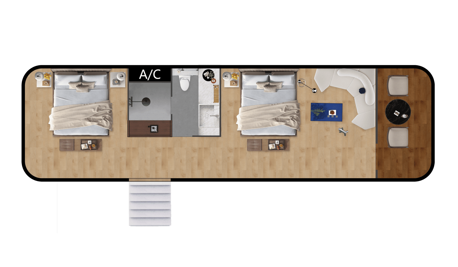 11.5米两室一卫一阳台m11 透明